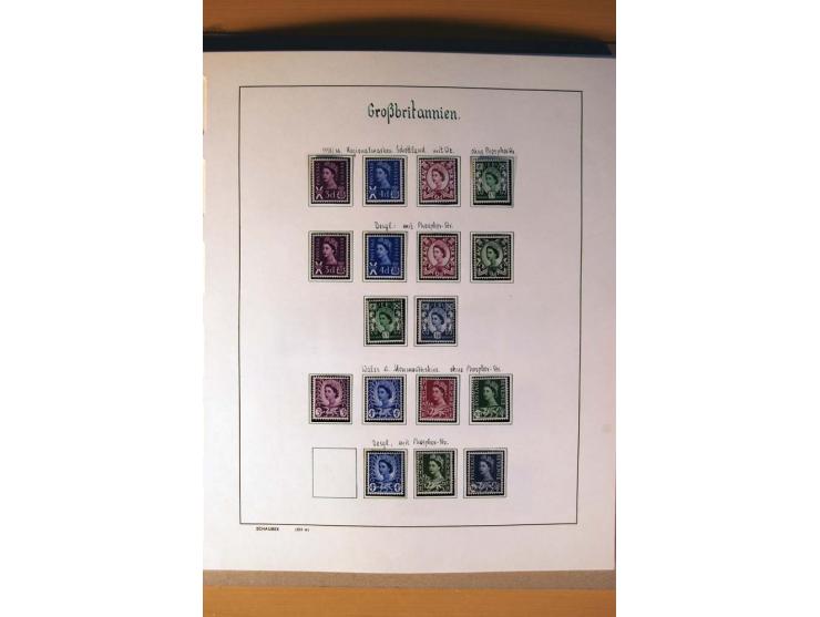 1840/1974, sehr schöne gestempelte Sammlung, differenziert nach Farben, Zähnungen und Platten, dabei viele bessere Werte z.B.