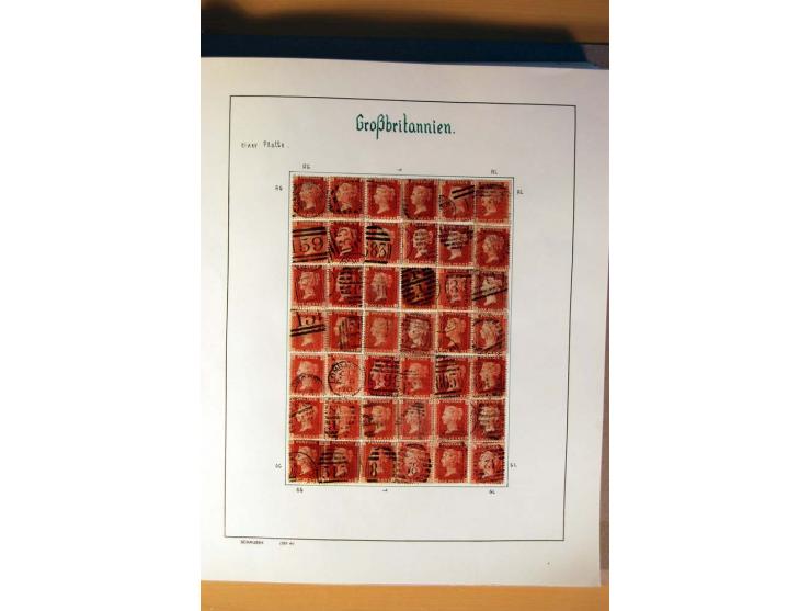 1840/1974, sehr schöne gestempelte Sammlung, differenziert nach Farben, Zähnungen und Platten, dabei viele bessere Werte z.B.