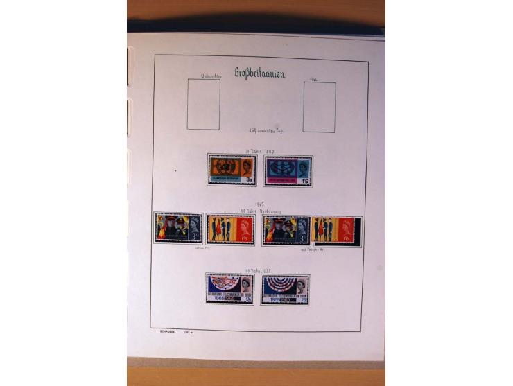 1840/1974, sehr schöne gestempelte Sammlung, differenziert nach Farben, Zähnungen und Platten, dabei viele bessere Werte z.B.
