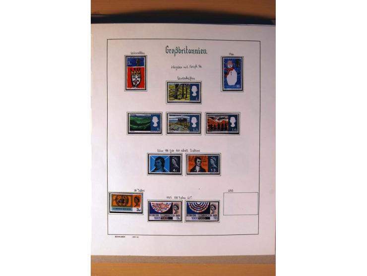 1840/1974, sehr schöne gestempelte Sammlung, differenziert nach Farben, Zähnungen und Platten, dabei viele bessere Werte z.B.