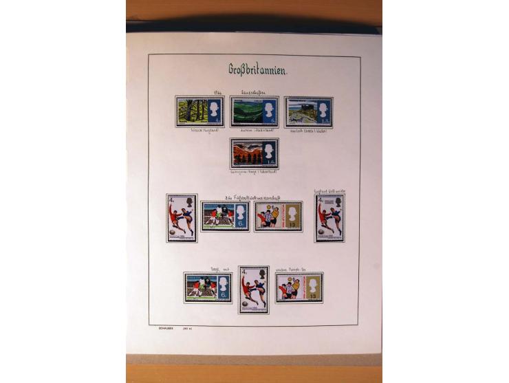 1840/1974, sehr schöne gestempelte Sammlung, differenziert nach Farben, Zähnungen und Platten, dabei viele bessere Werte z.B.
