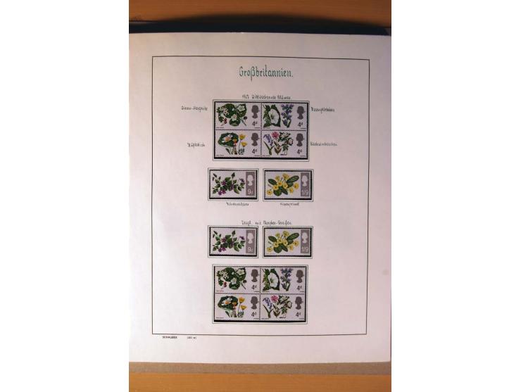 1840/1974, sehr schöne gestempelte Sammlung, differenziert nach Farben, Zähnungen und Platten, dabei viele bessere Werte z.B.