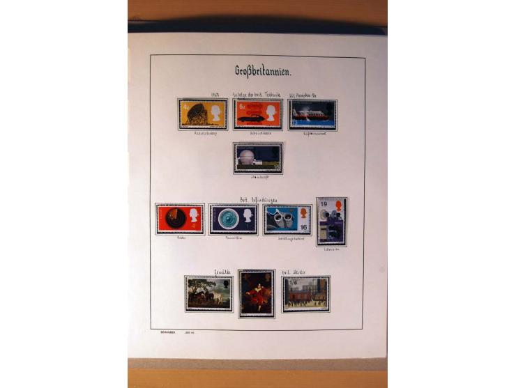 1840/1974, sehr schöne gestempelte Sammlung, differenziert nach Farben, Zähnungen und Platten, dabei viele bessere Werte z.B.