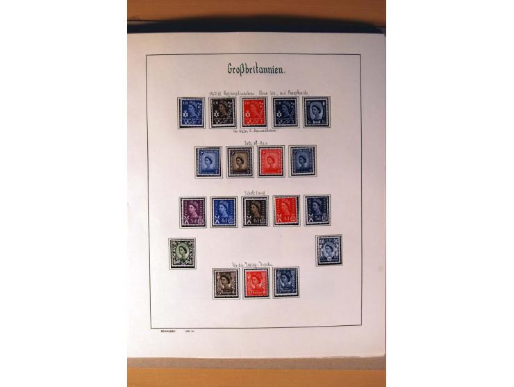 1840/1974, sehr schöne gestempelte Sammlung, differenziert nach Farben, Zähnungen und Platten, dabei viele bessere Werte z.B.