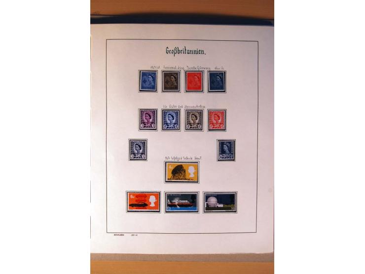 1840/1974, sehr schöne gestempelte Sammlung, differenziert nach Farben, Zähnungen und Platten, dabei viele bessere Werte z.B.