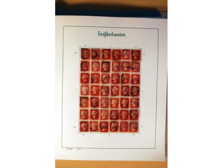 1840/1974, sehr schöne gestempelte Sammlung, differenziert nach Farben, Zähnungen und Platten, dabei viele bessere Werte z.B.