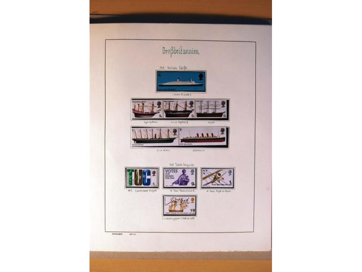 1840/1974, sehr schöne gestempelte Sammlung, differenziert nach Farben, Zähnungen und Platten, dabei viele bessere Werte z.B.