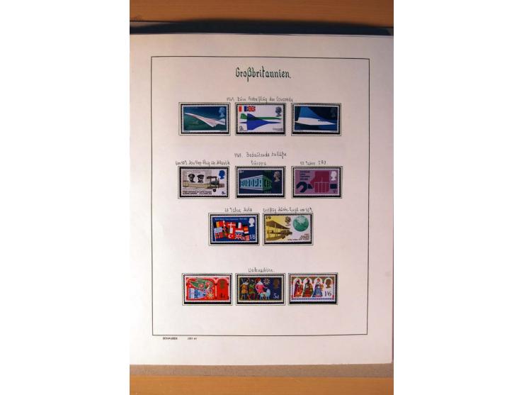 1840/1974, sehr schöne gestempelte Sammlung, differenziert nach Farben, Zähnungen und Platten, dabei viele bessere Werte z.B.