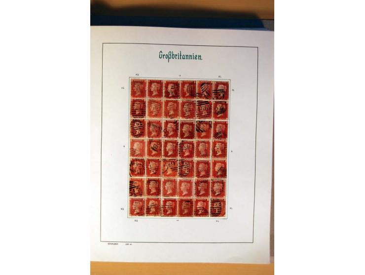 1840/1974, sehr schöne gestempelte Sammlung, differenziert nach Farben, Zähnungen und Platten, dabei viele bessere Werte z.B.