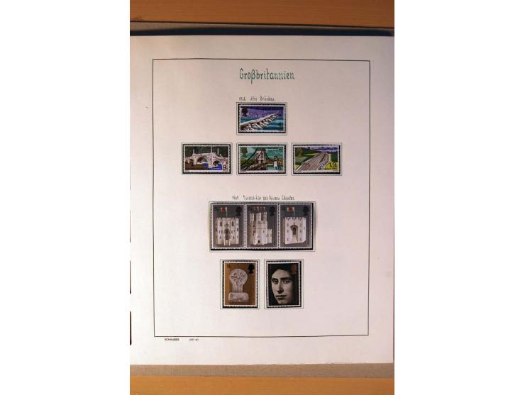 1840/1974, sehr schöne gestempelte Sammlung, differenziert nach Farben, Zähnungen und Platten, dabei viele bessere Werte z.B.