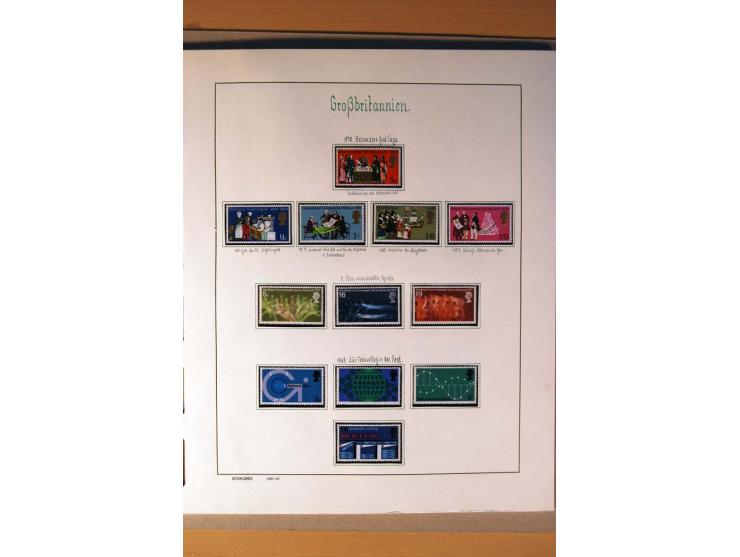 1840/1974, sehr schöne gestempelte Sammlung, differenziert nach Farben, Zähnungen und Platten, dabei viele bessere Werte z.B.