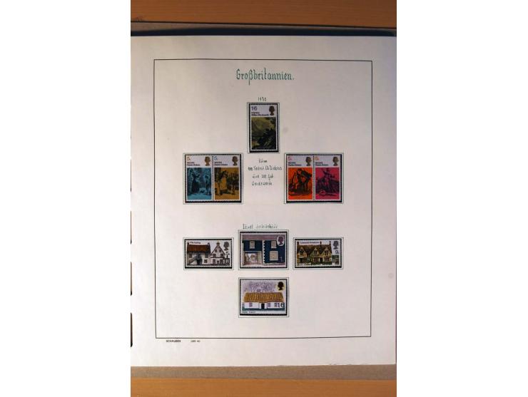 1840/1974, sehr schöne gestempelte Sammlung, differenziert nach Farben, Zähnungen und Platten, dabei viele bessere Werte z.B.
