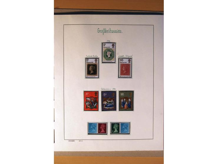 1840/1974, sehr schöne gestempelte Sammlung, differenziert nach Farben, Zähnungen und Platten, dabei viele bessere Werte z.B.