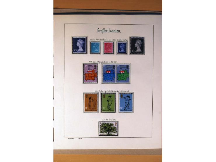1840/1974, sehr schöne gestempelte Sammlung, differenziert nach Farben, Zähnungen und Platten, dabei viele bessere Werte z.B.