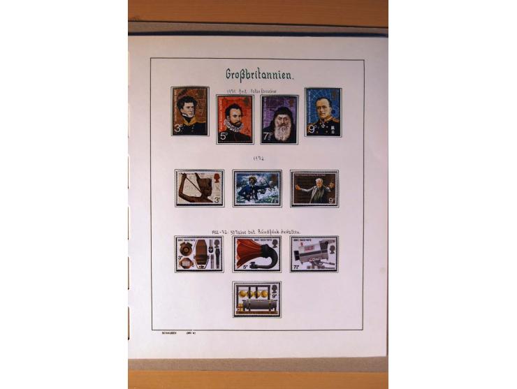 1840/1974, sehr schöne gestempelte Sammlung, differenziert nach Farben, Zähnungen und Platten, dabei viele bessere Werte z.B.