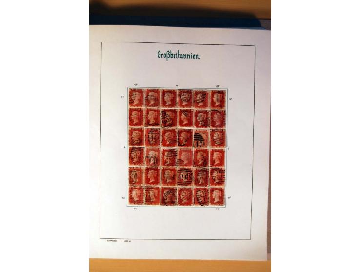 1840/1974, sehr schöne gestempelte Sammlung, differenziert nach Farben, Zähnungen und Platten, dabei viele bessere Werte z.B.