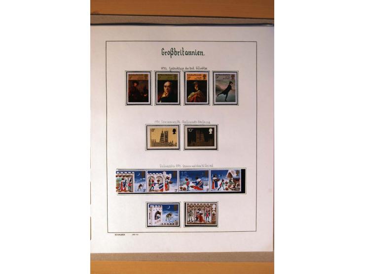 1840/1974, sehr schöne gestempelte Sammlung, differenziert nach Farben, Zähnungen und Platten, dabei viele bessere Werte z.B.