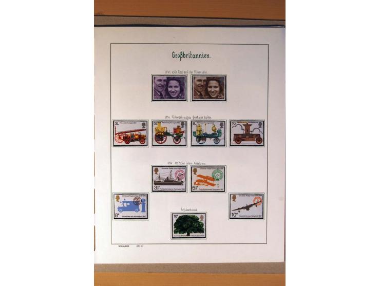 1840/1974, sehr schöne gestempelte Sammlung, differenziert nach Farben, Zähnungen und Platten, dabei viele bessere Werte z.B.