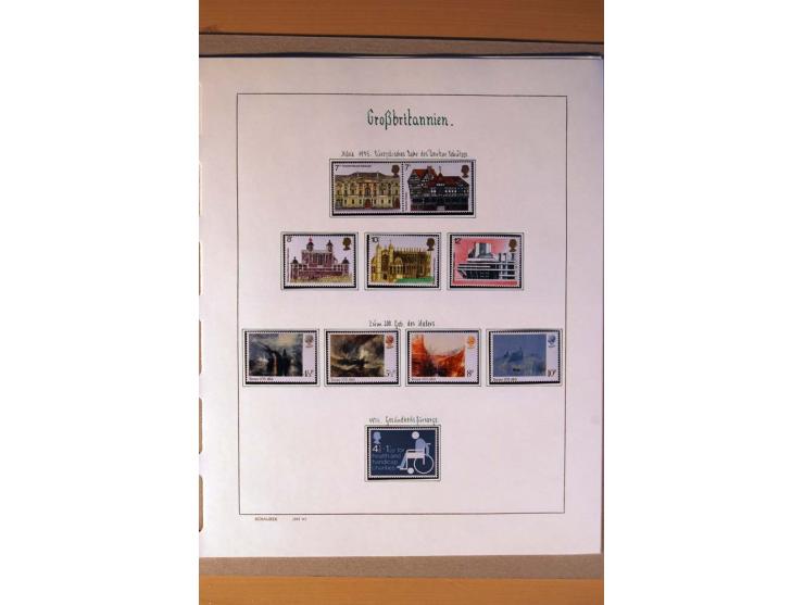 1840/1974, sehr schöne gestempelte Sammlung, differenziert nach Farben, Zähnungen und Platten, dabei viele bessere Werte z.B.