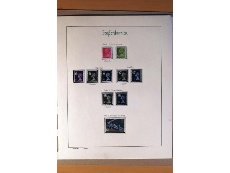 1840/1974, sehr schöne gestempelte Sammlung, differenziert nach Farben, Zähnungen und Platten, dabei viele bessere Werte z.B.