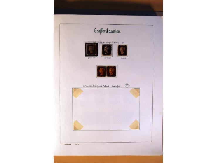 1840/1974, sehr schöne gestempelte Sammlung, differenziert nach Farben, Zähnungen und Platten, dabei viele bessere Werte z.B.