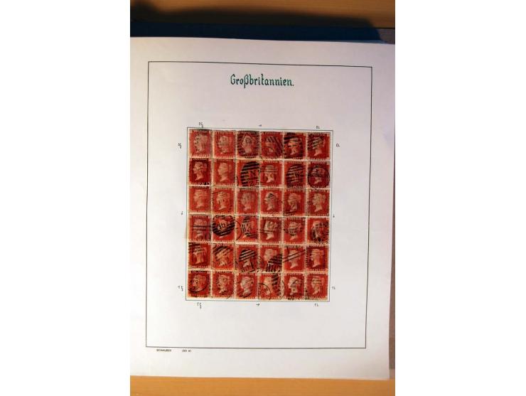 1840/1974, sehr schöne gestempelte Sammlung, differenziert nach Farben, Zähnungen und Platten, dabei viele bessere Werte z.B.