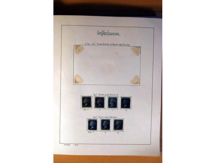 1840/1974, sehr schöne gestempelte Sammlung, differenziert nach Farben, Zähnungen und Platten, dabei viele bessere Werte z.B.