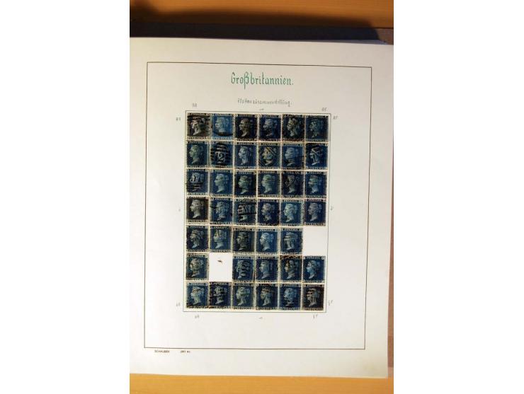 1840/1974, sehr schöne gestempelte Sammlung, differenziert nach Farben, Zähnungen und Platten, dabei viele bessere Werte z.B.