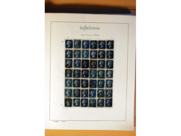 1840/1974, sehr schöne gestempelte Sammlung, differenziert nach Farben, Zähnungen und Platten, dabei viele bessere Werte z.B.