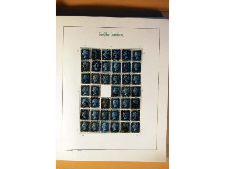 1840/1974, sehr schöne gestempelte Sammlung, differenziert nach Farben, Zähnungen und Platten, dabei viele bessere Werte z.B.