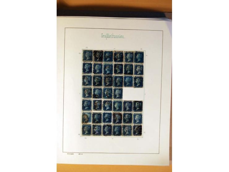 1840/1974, sehr schöne gestempelte Sammlung, differenziert nach Farben, Zähnungen und Platten, dabei viele bessere Werte z.B.