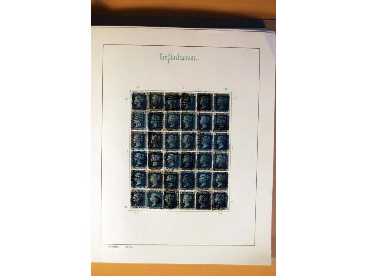 1840/1974, sehr schöne gestempelte Sammlung, differenziert nach Farben, Zähnungen und Platten, dabei viele bessere Werte z.B.