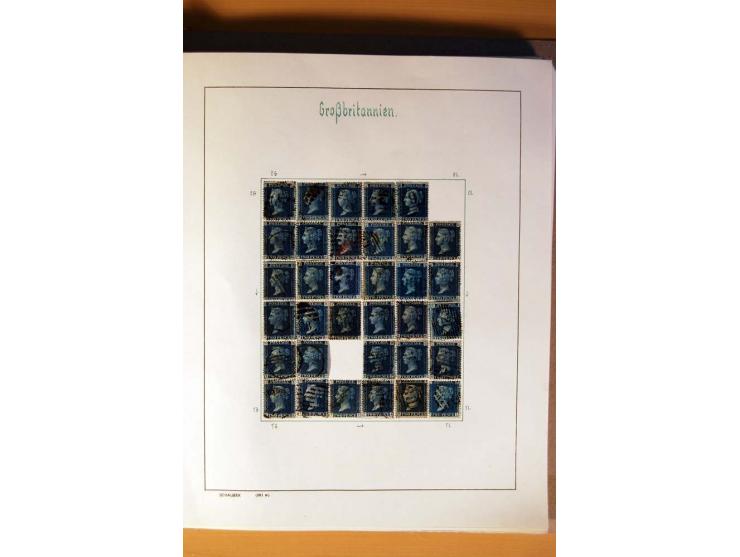 1840/1974, sehr schöne gestempelte Sammlung, differenziert nach Farben, Zähnungen und Platten, dabei viele bessere Werte z.B.