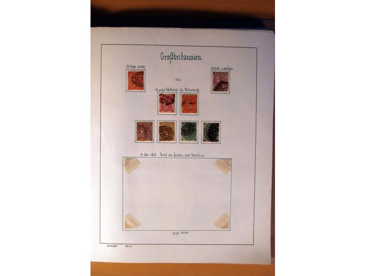 1840/1974, sehr schöne gestempelte Sammlung, differenziert nach Farben, Zähnungen und Platten, dabei viele bessere Werte z.B.