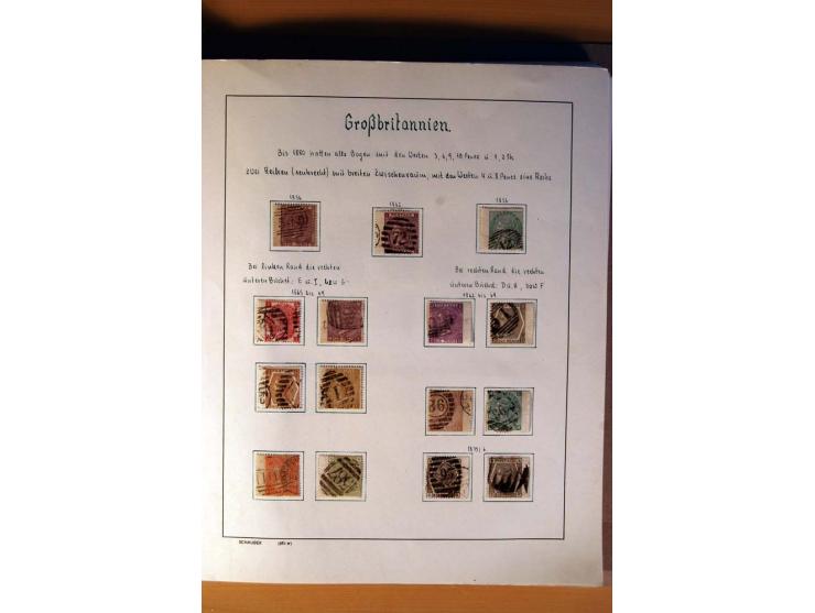 1840/1974, sehr schöne gestempelte Sammlung, differenziert nach Farben, Zähnungen und Platten, dabei viele bessere Werte z.B.
