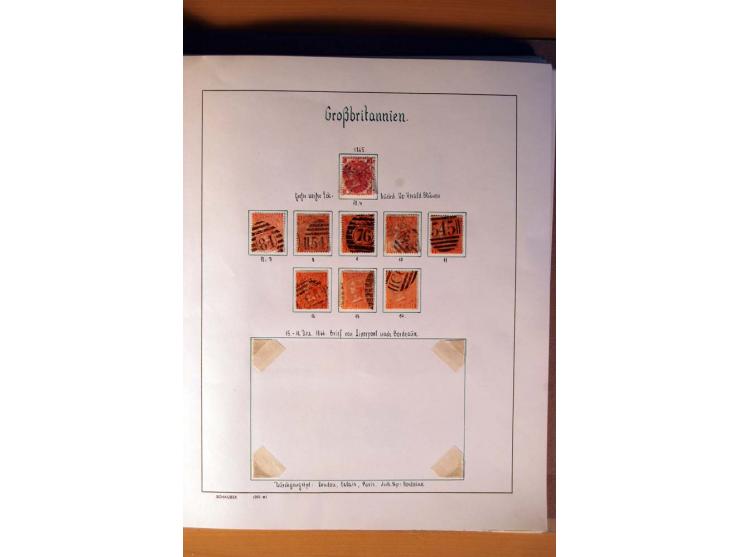 1840/1974, sehr schöne gestempelte Sammlung, differenziert nach Farben, Zähnungen und Platten, dabei viele bessere Werte z.B.