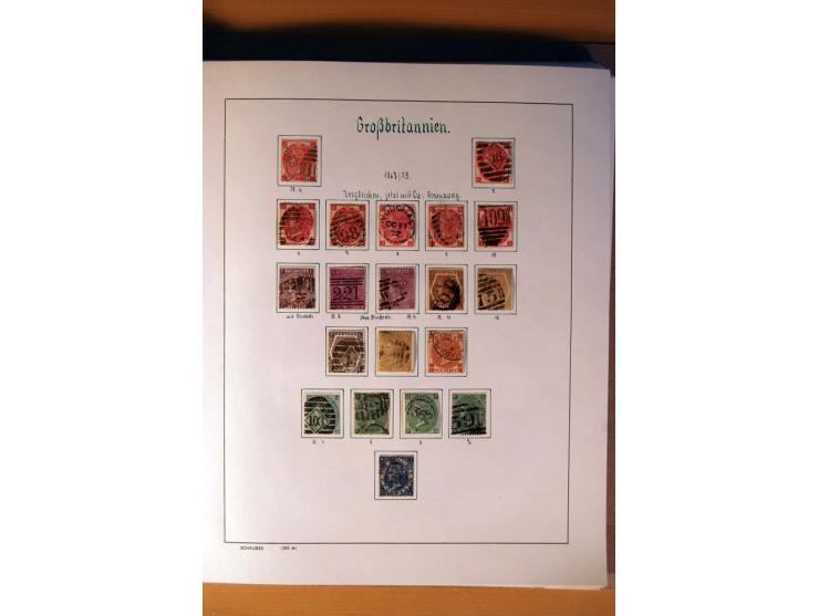 1840/1974, sehr schöne gestempelte Sammlung, differenziert nach Farben, Zähnungen und Platten, dabei viele bessere Werte z.B.