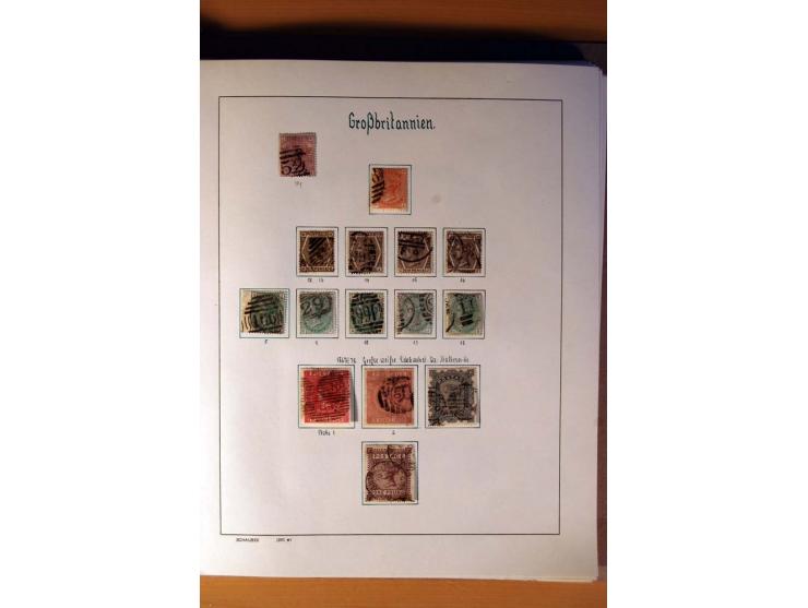 1840/1974, sehr schöne gestempelte Sammlung, differenziert nach Farben, Zähnungen und Platten, dabei viele bessere Werte z.B.