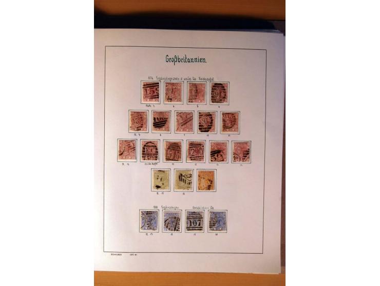 1840/1974, sehr schöne gestempelte Sammlung, differenziert nach Farben, Zähnungen und Platten, dabei viele bessere Werte z.B.