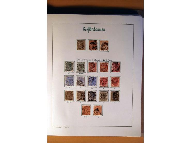 1840/1974, sehr schöne gestempelte Sammlung, differenziert nach Farben, Zähnungen und Platten, dabei viele bessere Werte z.B.
