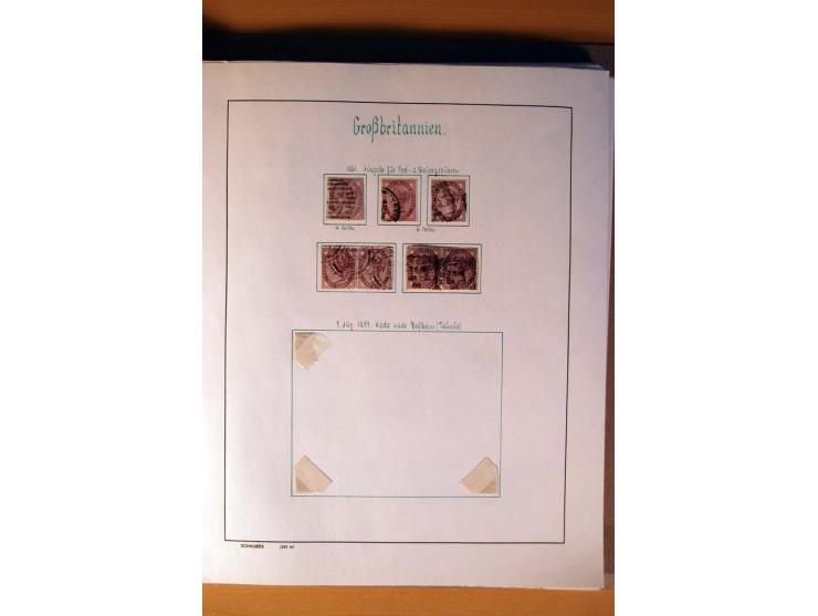 1840/1974, sehr schöne gestempelte Sammlung, differenziert nach Farben, Zähnungen und Platten, dabei viele bessere Werte z.B.