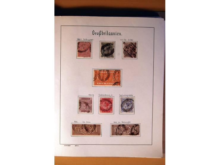 1840/1974, sehr schöne gestempelte Sammlung, differenziert nach Farben, Zähnungen und Platten, dabei viele bessere Werte z.B.