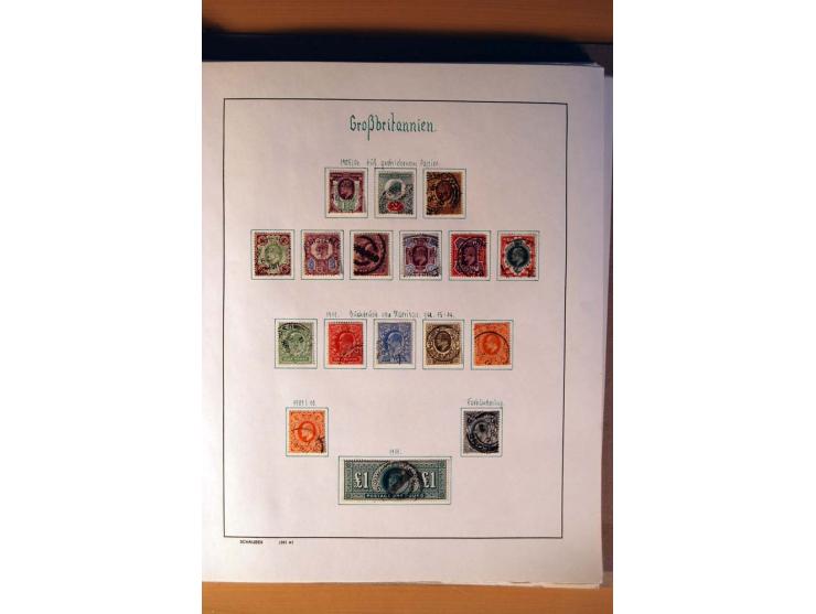 1840/1974, sehr schöne gestempelte Sammlung, differenziert nach Farben, Zähnungen und Platten, dabei viele bessere Werte z.B.