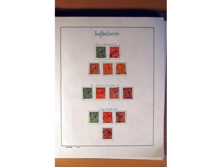 1840/1974, sehr schöne gestempelte Sammlung, differenziert nach Farben, Zähnungen und Platten, dabei viele bessere Werte z.B.
