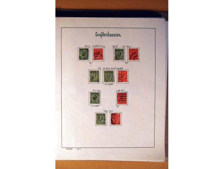 1840/1974, sehr schöne gestempelte Sammlung, differenziert nach Farben, Zähnungen und Platten, dabei viele bessere Werte z.B.