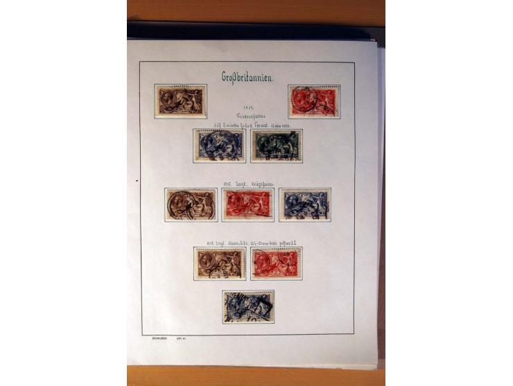 1840/1974, sehr schöne gestempelte Sammlung, differenziert nach Farben, Zähnungen und Platten, dabei viele bessere Werte z.B.