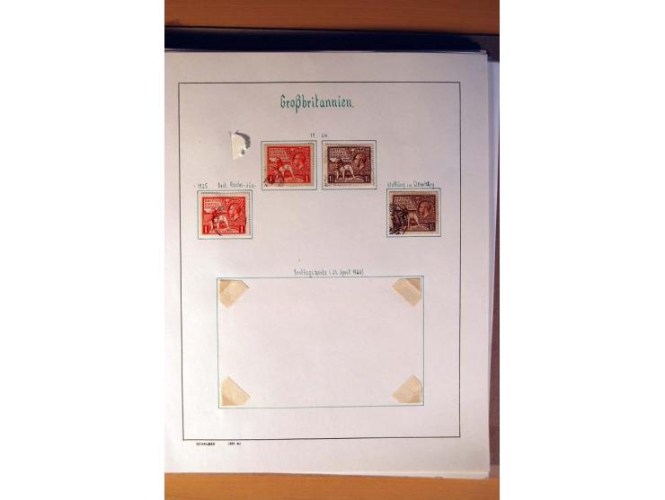 1840/1974, sehr schöne gestempelte Sammlung, differenziert nach Farben, Zähnungen und Platten, dabei viele bessere Werte z.B.