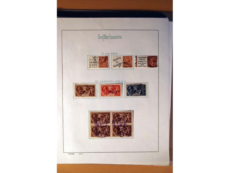 1840/1974, sehr schöne gestempelte Sammlung, differenziert nach Farben, Zähnungen und Platten, dabei viele bessere Werte z.B.