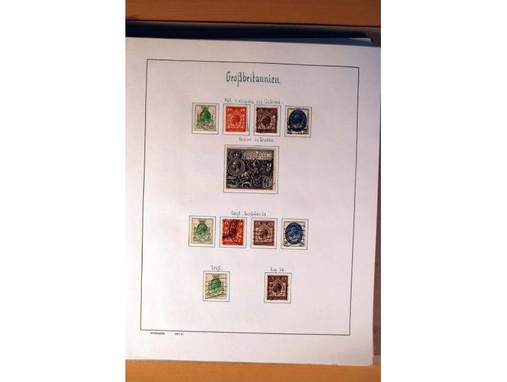 1840/1974, sehr schöne gestempelte Sammlung, differenziert nach Farben, Zähnungen und Platten, dabei viele bessere Werte z.B.