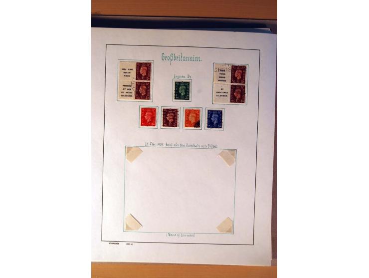 1840/1974, sehr schöne gestempelte Sammlung, differenziert nach Farben, Zähnungen und Platten, dabei viele bessere Werte z.B.